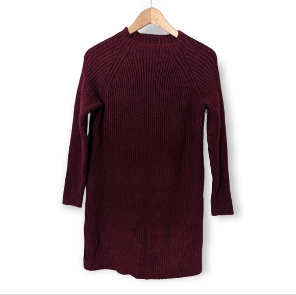 Mango Wool Blend Ribbed Sweater Dress - Picture 2 of 3